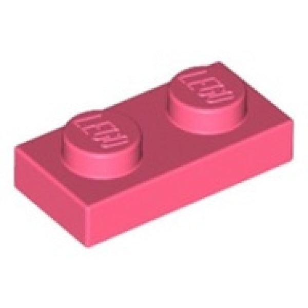 LEGO Plaat 1x2 KORAAL (100 stuks)