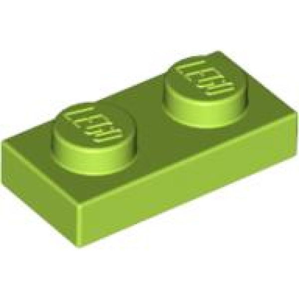 LEGO Plaat 1x2 LIMEGROEN (100 stuks)