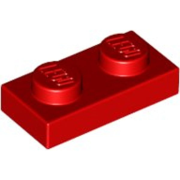 LEGO Plaat 1x2 ROOD (100 stuks)