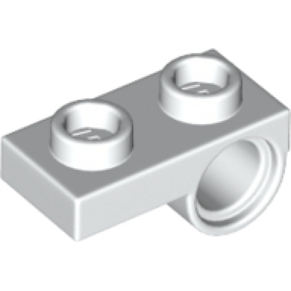 LEGO Plaat 1x2 met Pin Gat WIT (100 stuks)