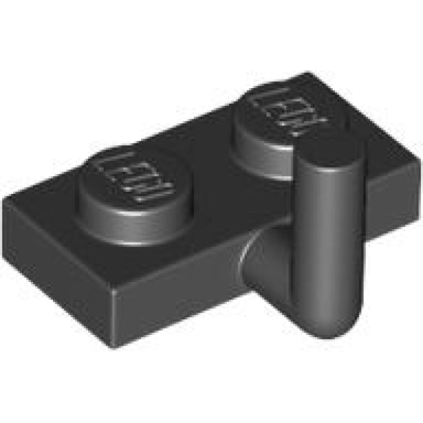 LEGO Plaat 1x2 met Verticale Arm ZWART (100 stuks)