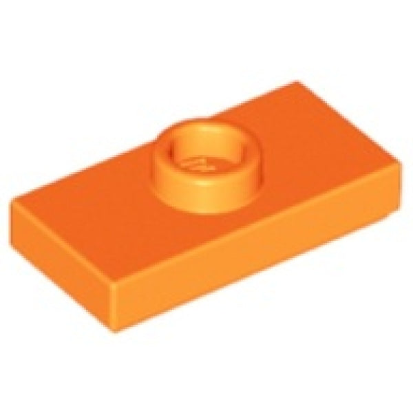 LEGO Plaat 1x2 met Nop ORANJE (100 stuks)