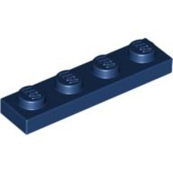 LEGO Plaat 1x4 DONKERBLAUW (100 stuks)