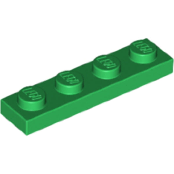 LEGO Plaat 1x4 GROEN (100 stuks)