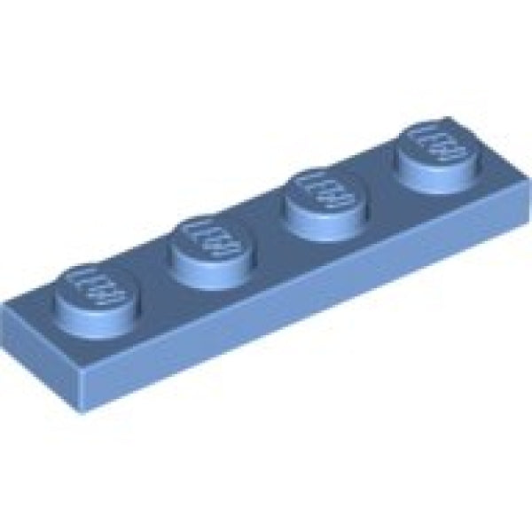 LEGO Plaat 1x4 LICHTBLAUW (100 stuks)