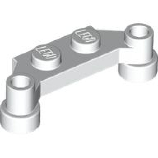 LEGO Plaat 1x4 Offset WIT (100 stuks)