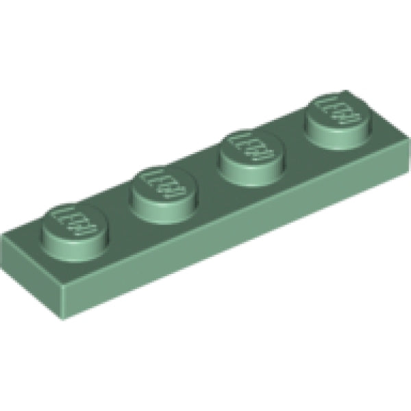 LEGO Plaat 1x4 ZANDGROEN (100 stuks)