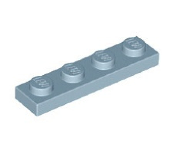 LEGO Plaat 1x4 ZANDBLAUW (100 stuks)