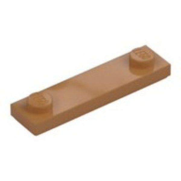 LEGO Plaat 1x4 met 2 Noppen NOUGAT (100 stuks)