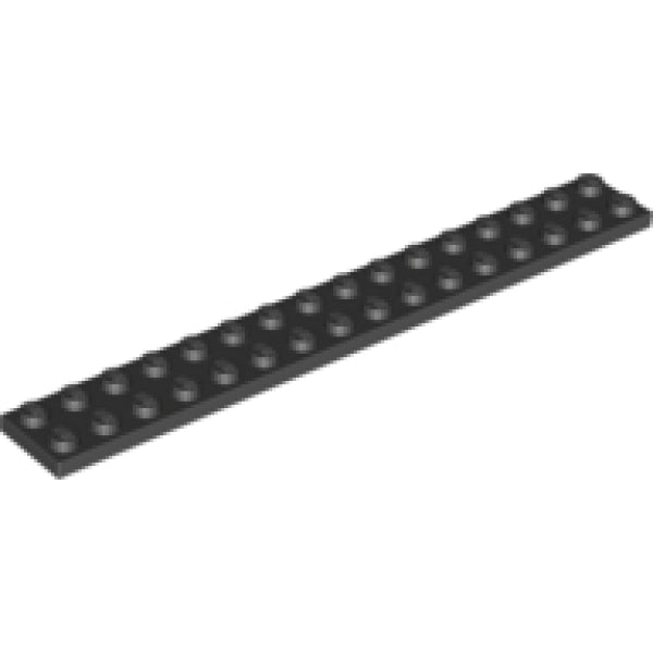 LEGO Plaat 2x16 ZWART (100 stuks)