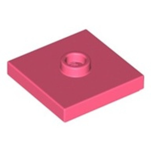 LEGO Plaat 2x2 met Nop KORAAL (100 stuks)