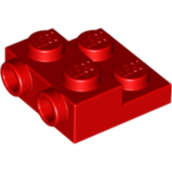 LEGO Plaat 2x2x2/3 met Zij-noppen ROOD (100 stuks)