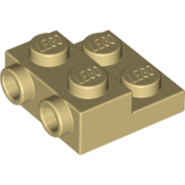 LEGO Plaat 2x2x2/3 met Zij-noppen BEIGE (100 stuks)
