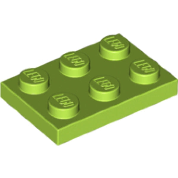 LEGO Plaat 2x3 LIMEGROEN (100 stuks)