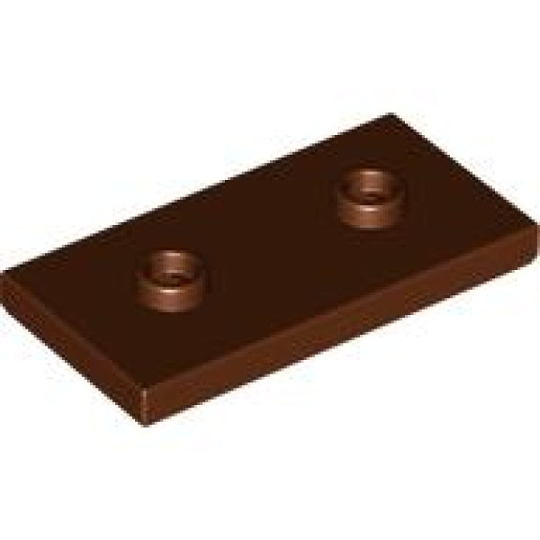 LEGO Plaat 2x4 met 2 Noppen BRUIN (100 stuks)
