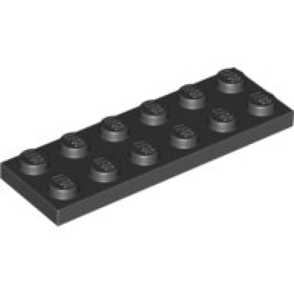 LEGO Plaat 2x6 ZWART (100 stuks)