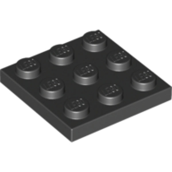 LEGO Plaat 3x3 ZWART (100 stuks)
