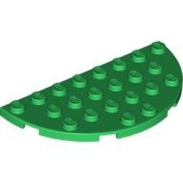 LEGO Plaat 4x8 Halfrond GROEN (100 stuks)