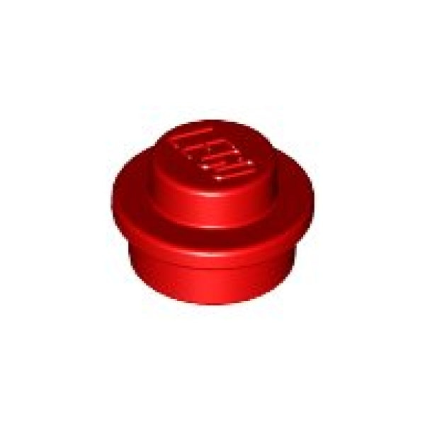 LEGO Plaat Rond 1x1 ROOD (100 stuks)