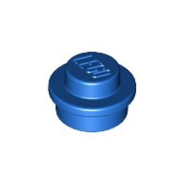 LEGO Plaat Rond 1x1 BLAUW (100 stuks)