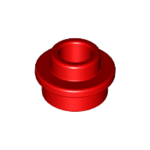LEGO Plaat Rond 1x1 Open Nop ROOD (100 stuks)
