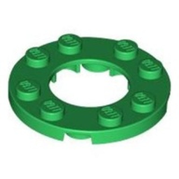 LEGO Plaat Rond 4x4 Open GROEN (100 stuks)