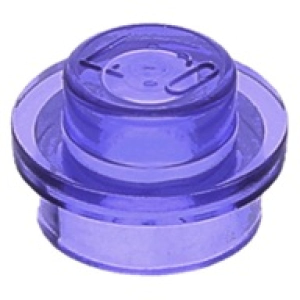 LEGO Plaat Rond 1x1 TRANSPARTANT PAARS (100 stuks)