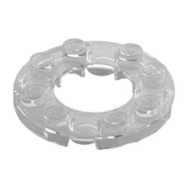 LEGO Plaat Rond 4x4 Open TRANSPARANT (100 stuks)