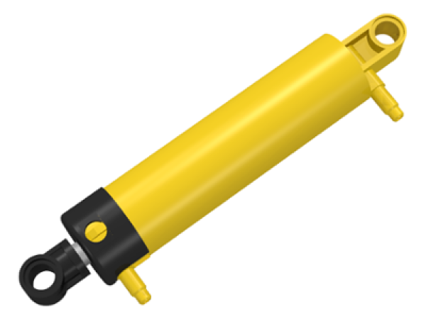 LEGO Pneumatische Cilinder V2 2x11 GEEL