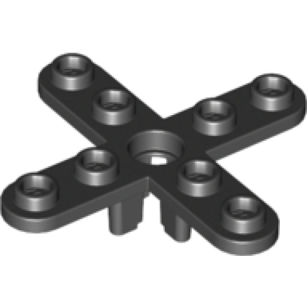 LEGO Propeller 4 Blad ZWART (100 stuks)