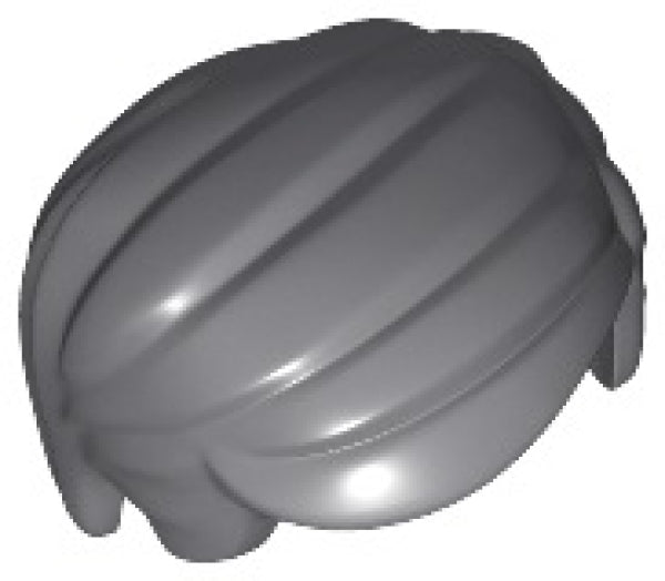 LEGO Pruik Zijwaarts Gekamd DONKERGRIJS (10 stuks)