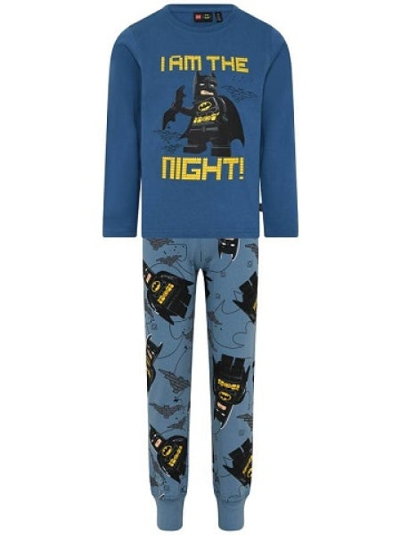 LEGO Pyjama Batman BLAUW (LWALEX 606 - Maat 128)