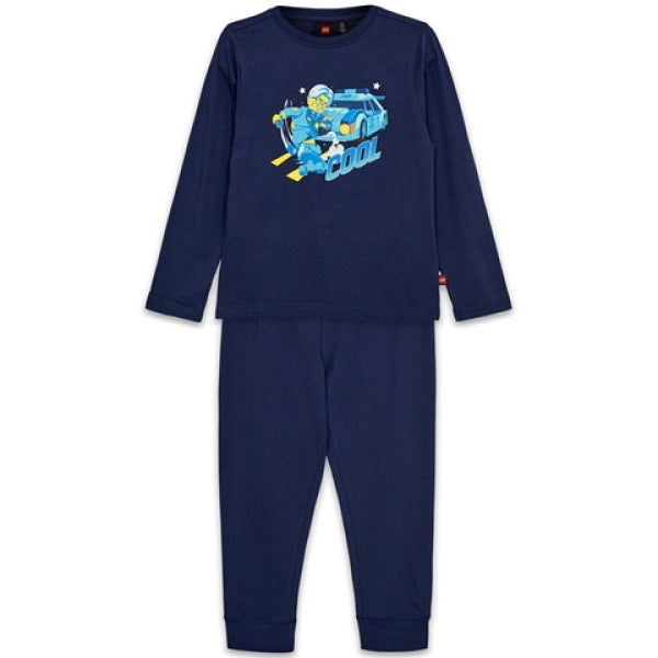 LEGO Pyjama City DONKERBLAUW (LWARIS 114- Maat 92)