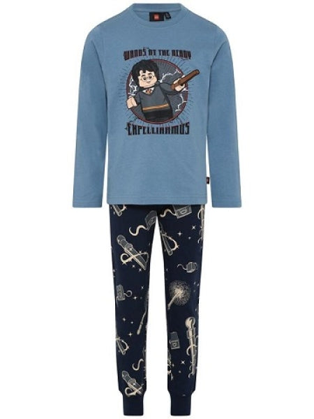 LEGO Pyjama Harry Potter BLAUW (LWALEX 720 - Maat 122)