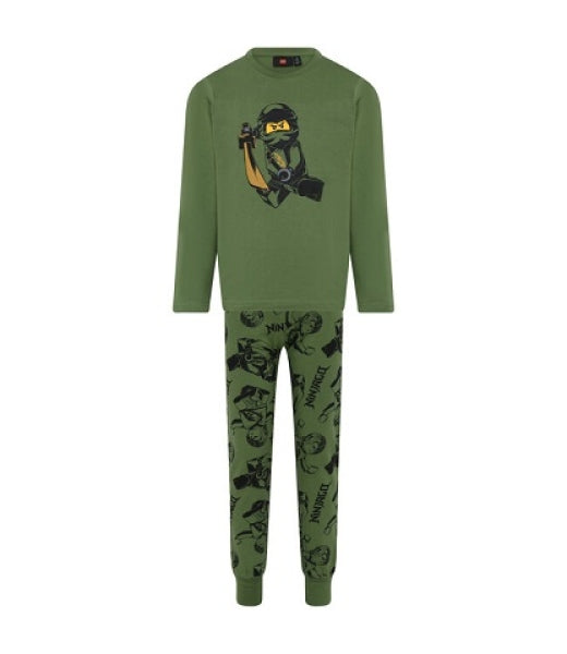 LEGO Pyjama Ninjago KAKI GROEN (LWALEX 611 - Maat 140)