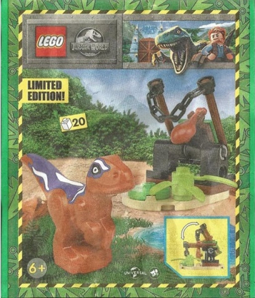 LEGO Bruine Raptor met Val (Paperbag)