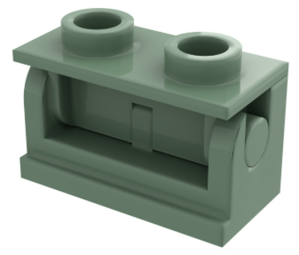 LEGO Steen 1x2 Scharnier ZANDGROEN (10 stuks)