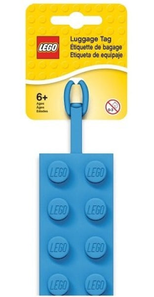 LEGO Bagage Label Steen 2x4 BLAUW