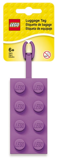 LEGO Bagage Label Steen 2x4 LAVENDEL