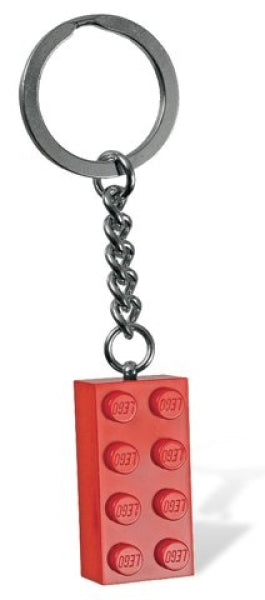 LEGO Sleutelhanger Steen 2x4 ROOD