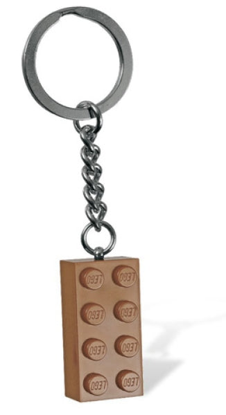 LEGO Sleutelhanger Steen 2x4 NOUGAT