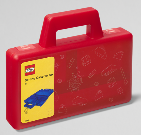 LEGO Sorting Case To Go ROOD