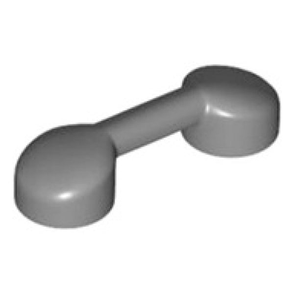 LEGO Staaf 1x3 met 2 Nophouders DONKERGRIJS (10 stuks)