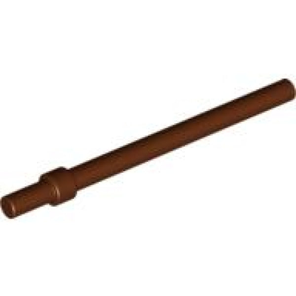 LEGO Staaf 6L met Stopring BRUIN (100 stuks)