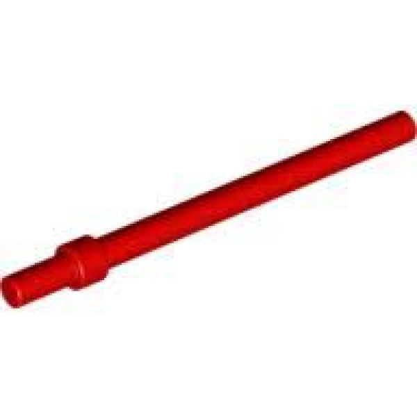 LEGO Staaf 6L met Stopring ROOD (100 stuks)