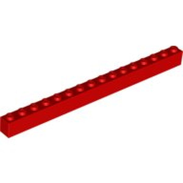 LEGO Steen 1x16 ROOD (10 stuks)