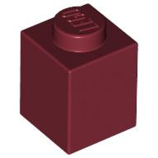 LEGO Steen 1x1 DONKERROOD (100 stuks)