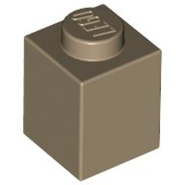 LEGO Steen 1x1 DONKERBEIGE (100 stuks)