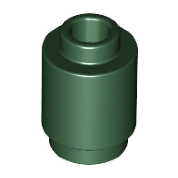 LEGO Steen 1x1 Rond DONKERGROEN (100 stuks)