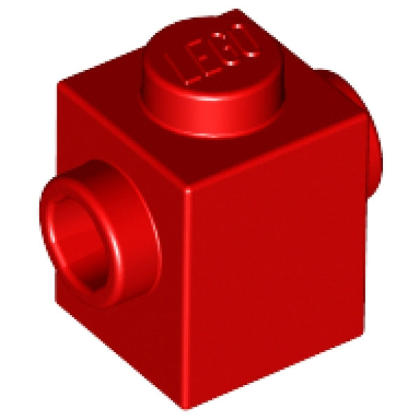 LEGO Steen 1x1 met 2 Zij-noppen ROOD (100 stuks)